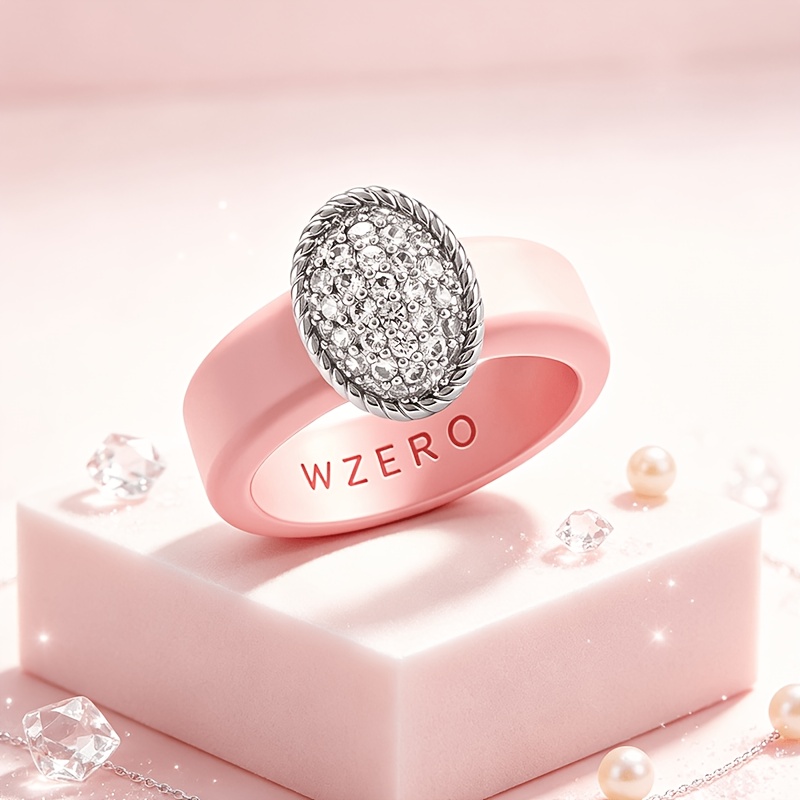 Women's Light Luxury Vintage Twisted Rope Zirconia Ring